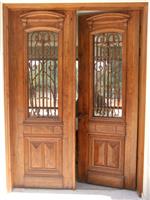 דלת כניסה שתי כנפיים עתיקה, מורחבת ומותאמת אישית